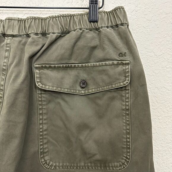 OUTERKNOWN Mens Paz Drawstring Waist Khaki Pants in Sage Green - Picture 6 of 13